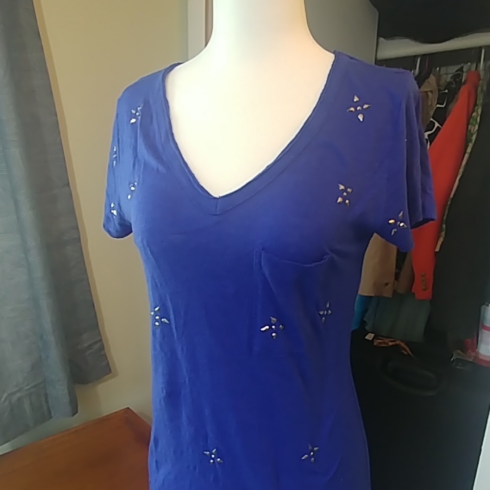 Anthropologie-Philosophy Embellished T-Shirt